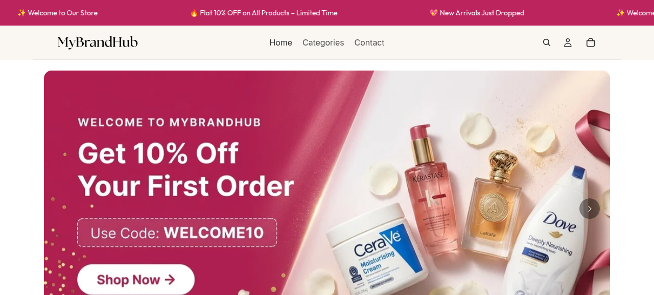 MyBrandHub - E-Commerce Platform